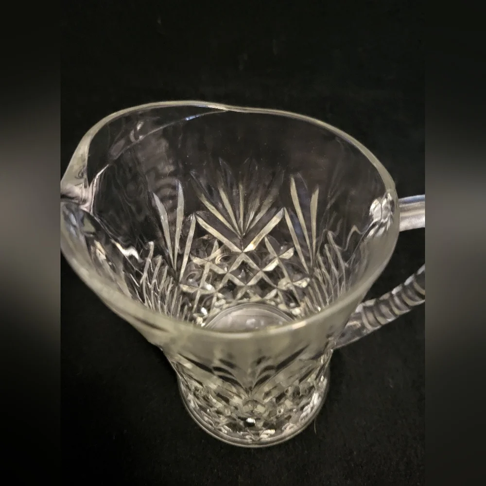 Vintage Glass Crystal Pitcher.
